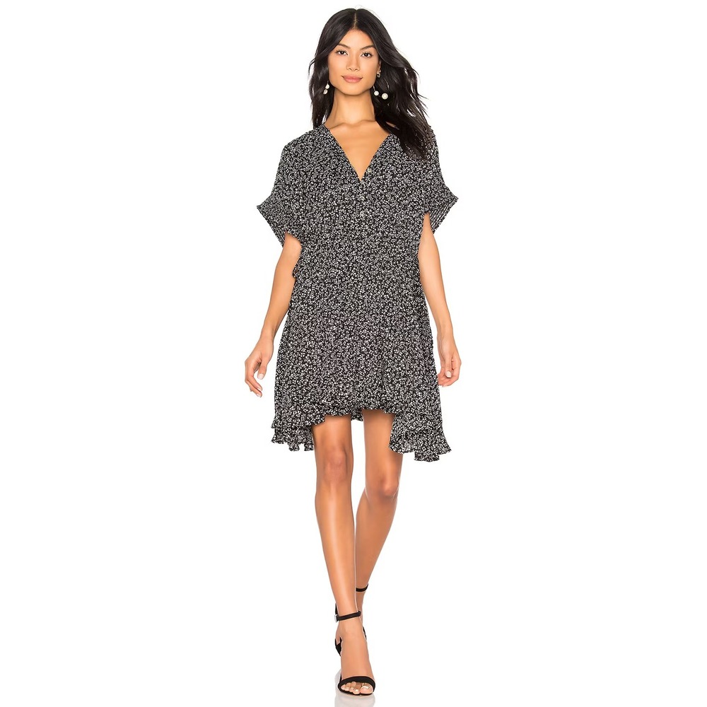 Free People One Fine Day Minidress In Black Combo Women's Size M